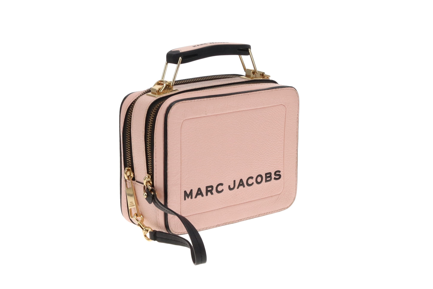 Marc Jacobs Pale Pink Leather The Box Bag with Strap