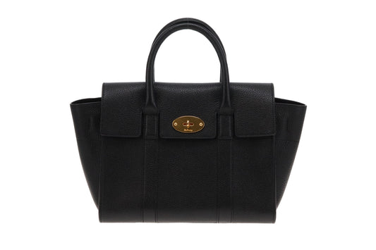 Mulberry Small Black Bayswater In Classic Grain Leather