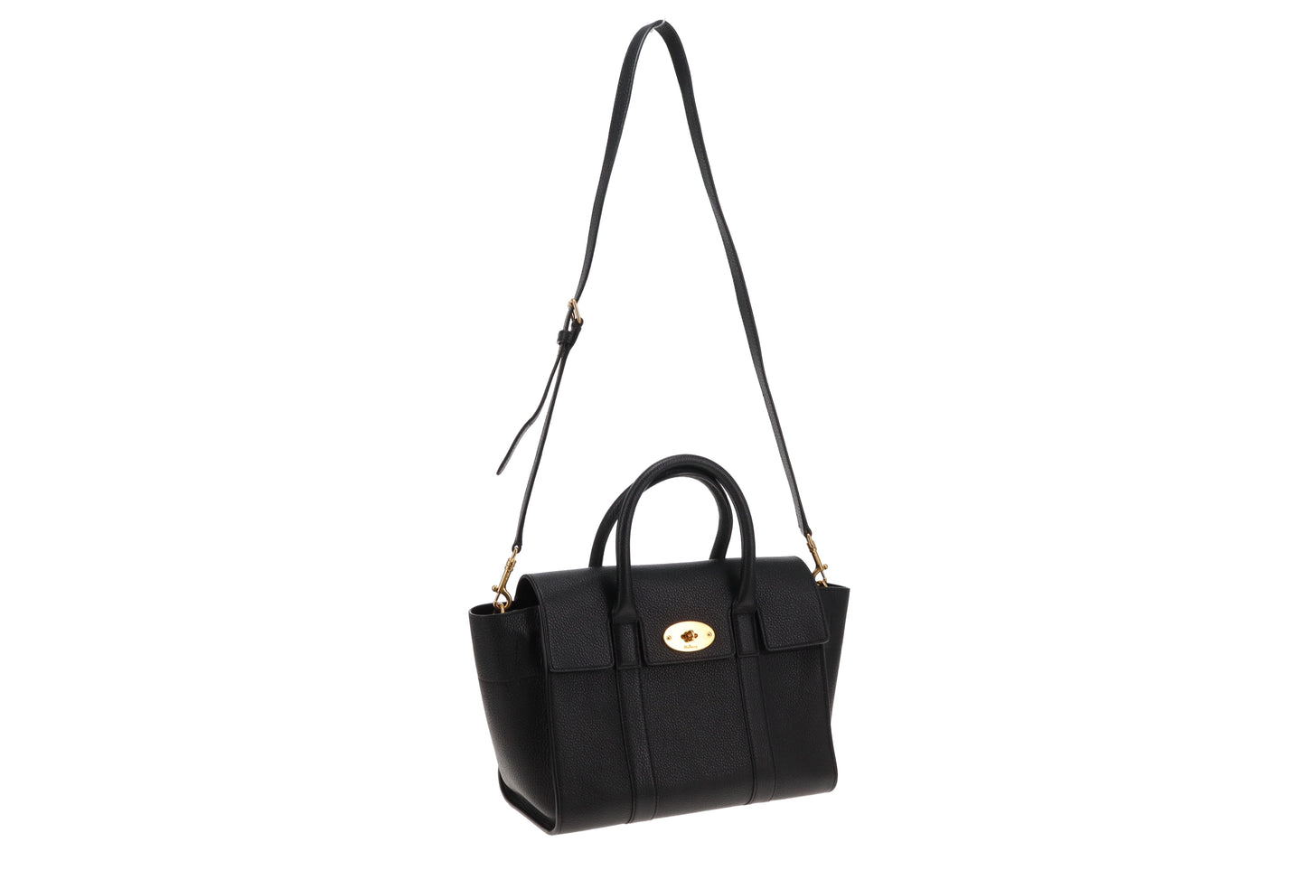 Mulberry Small Black Bayswater In Classic Grain Leather