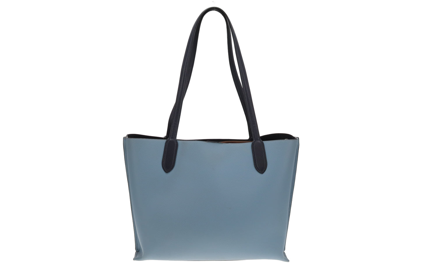 Coach Blue Leather Signature Interior Willow Tote