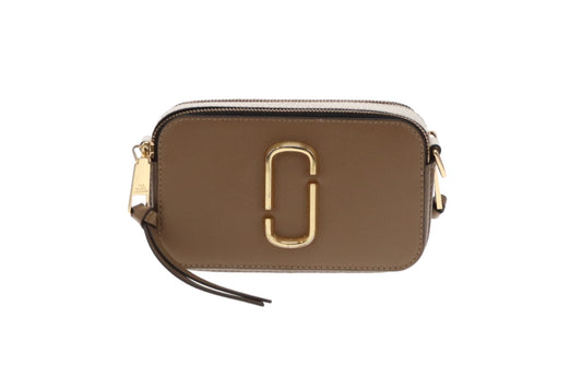 Marc Jacobs The Snapshot Raupe & Ivory With Logo Strap