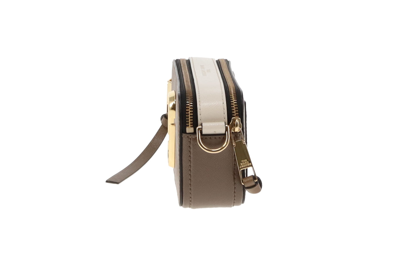 Marc Jacobs The Snapshot Raupe & Ivory With Logo Strap