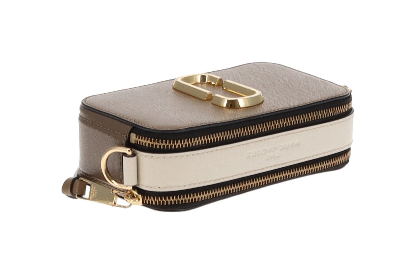 Marc Jacobs The Snapshot Raupe & Ivory With Logo Strap