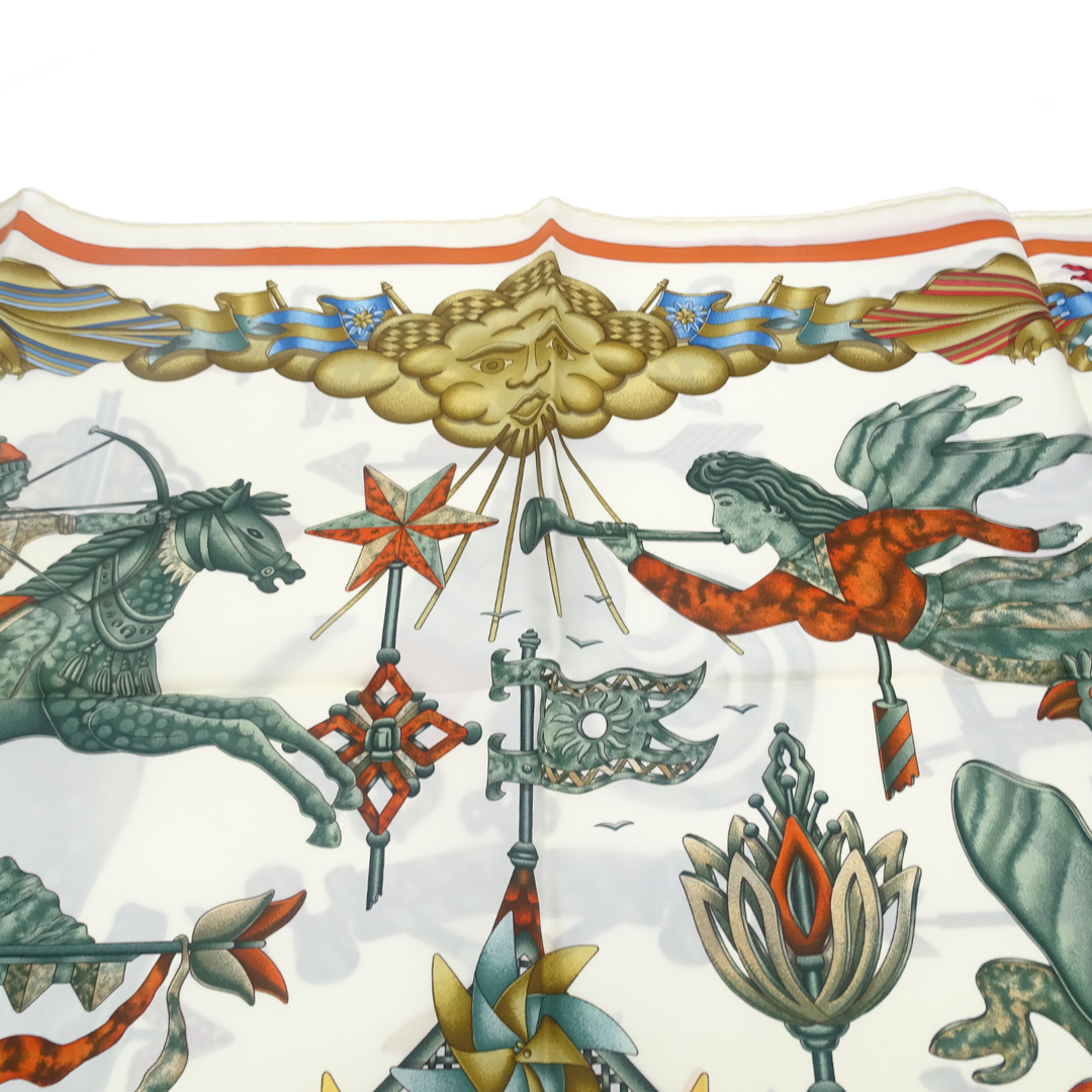 Hermes Les Girouettes Silk Scarf 90cm