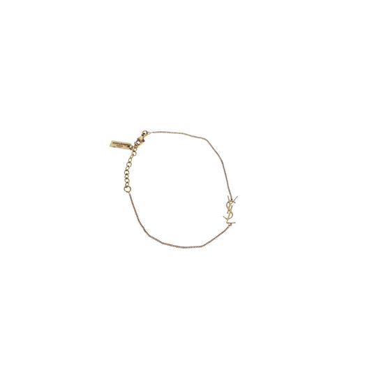 Saint Laurent Cassandre Goldtone Bracelet