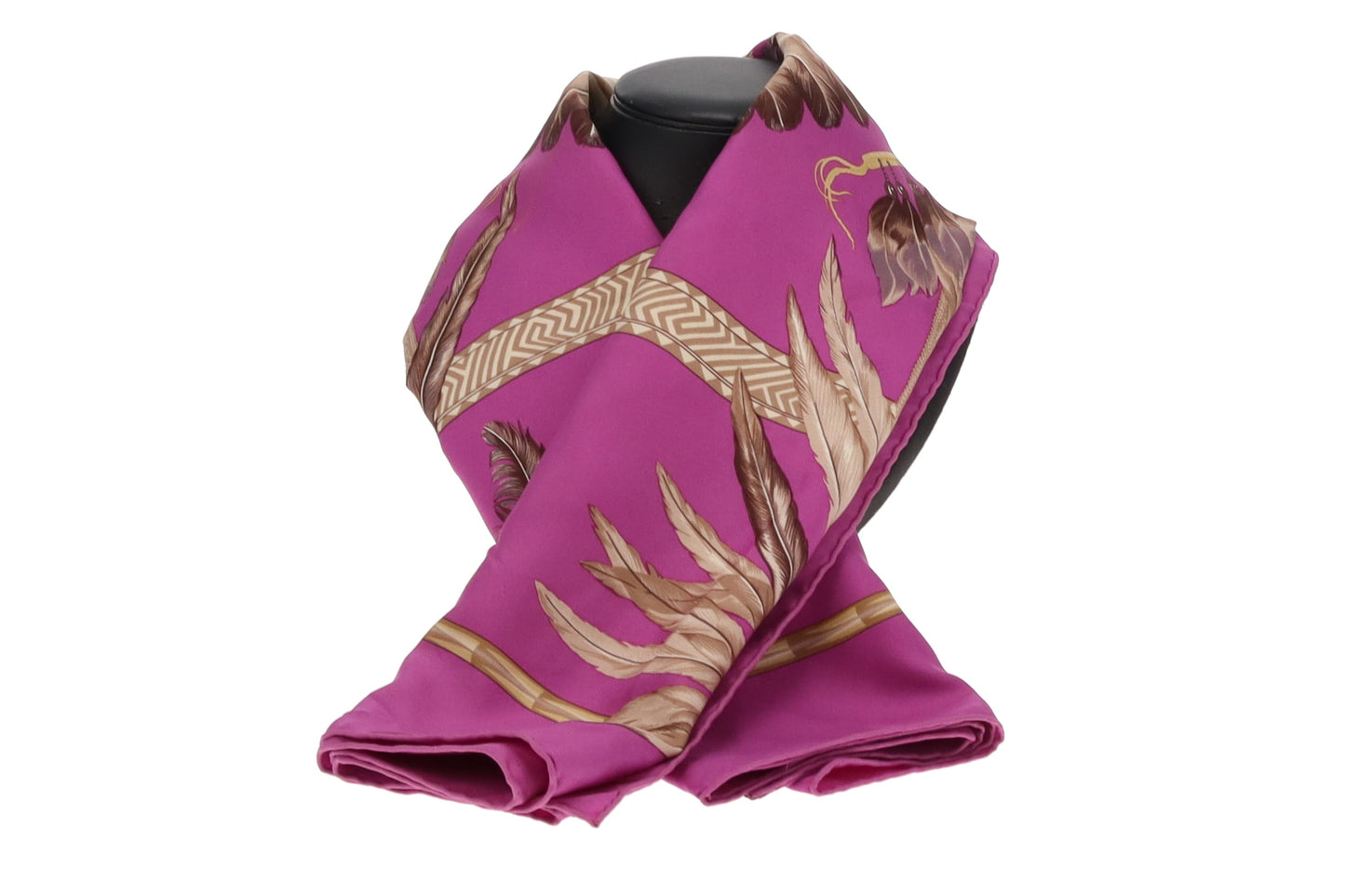 Hermes 90cm Silk Brazil Scarf Purple