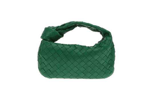 Bottega Veneta Green Lambskin Intrecciato Mini Jodie