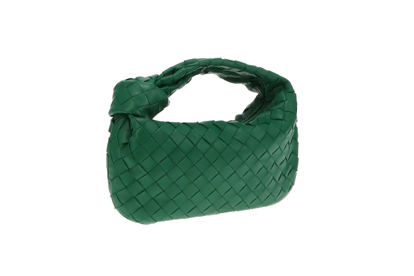 Bottega Veneta Green Lambskin Intrecciato Mini Jodie