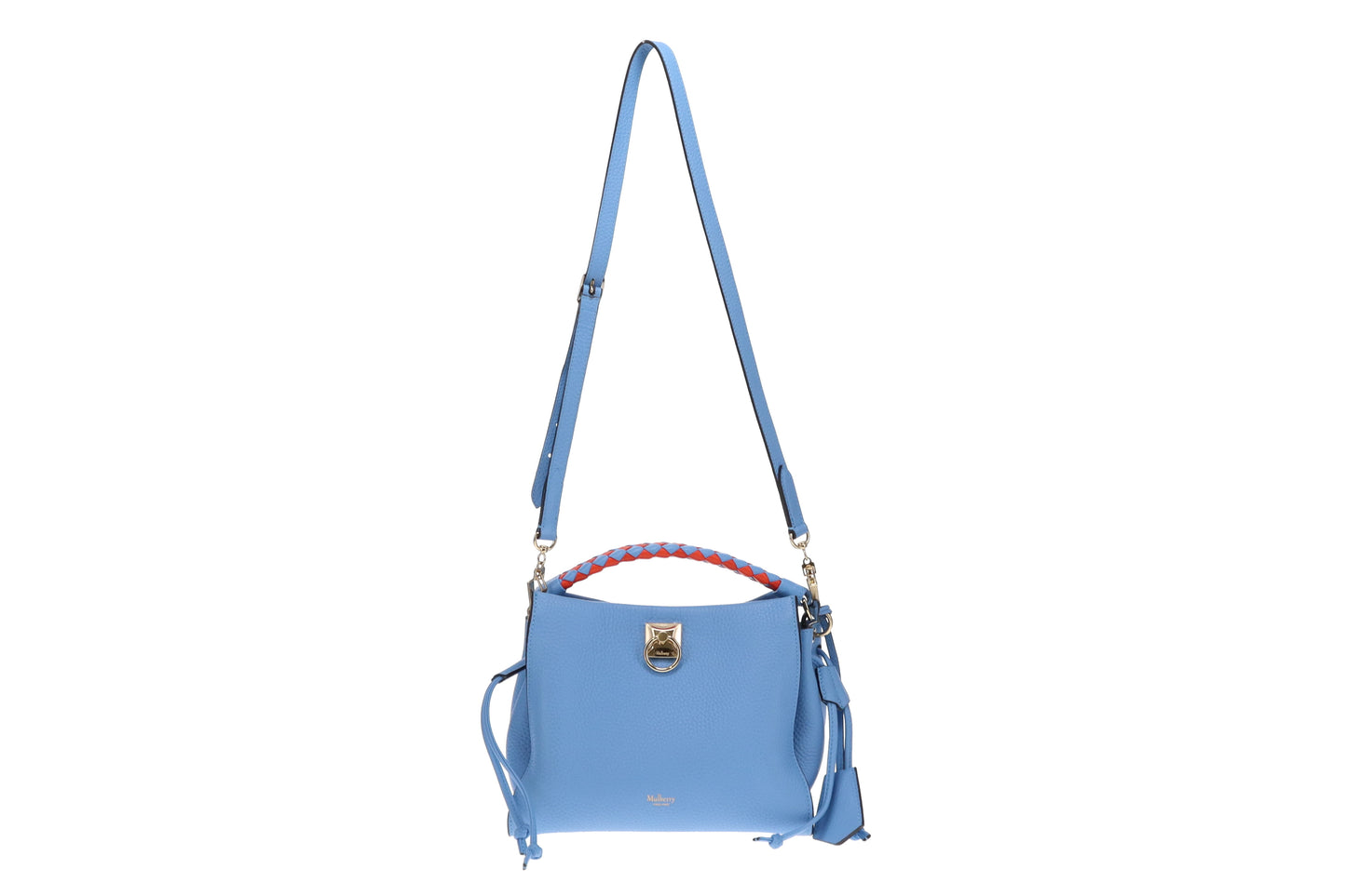 Mulberry Small Iris Cornflower Blue (With Extra Top Handle)