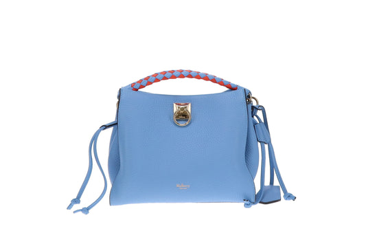 Mulberry Small Iris Cornflower Blue (With Extra Top Handle)