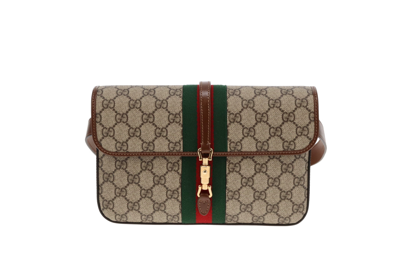 Gucci GG Supreme and Web Detail Jackie 1961 Belt Bag