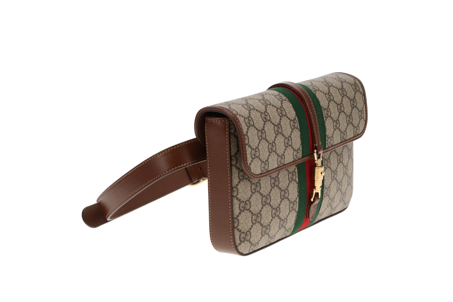 Gucci GG Supreme and Web Detail Jackie 1961 Belt Bag