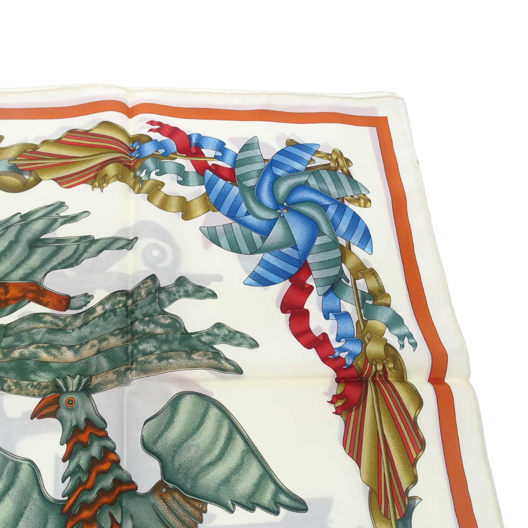 Hermes Les Girouettes Silk Scarf 90cm