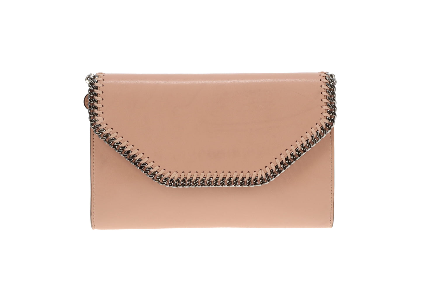 Stella McCartney Beige Faux Leather Clutch on Chain