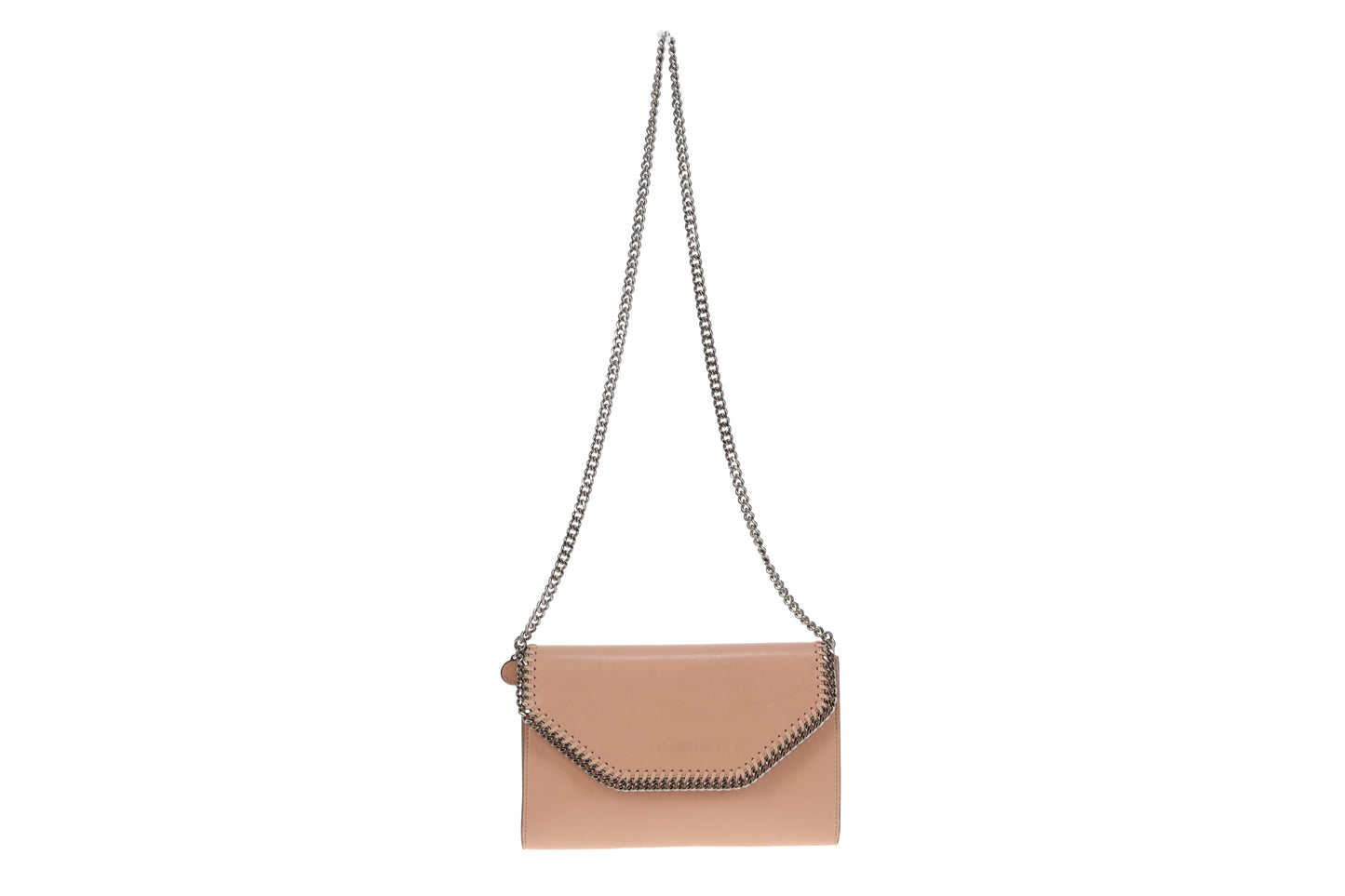 Stella McCartney Beige Faux Leather Clutch on Chain