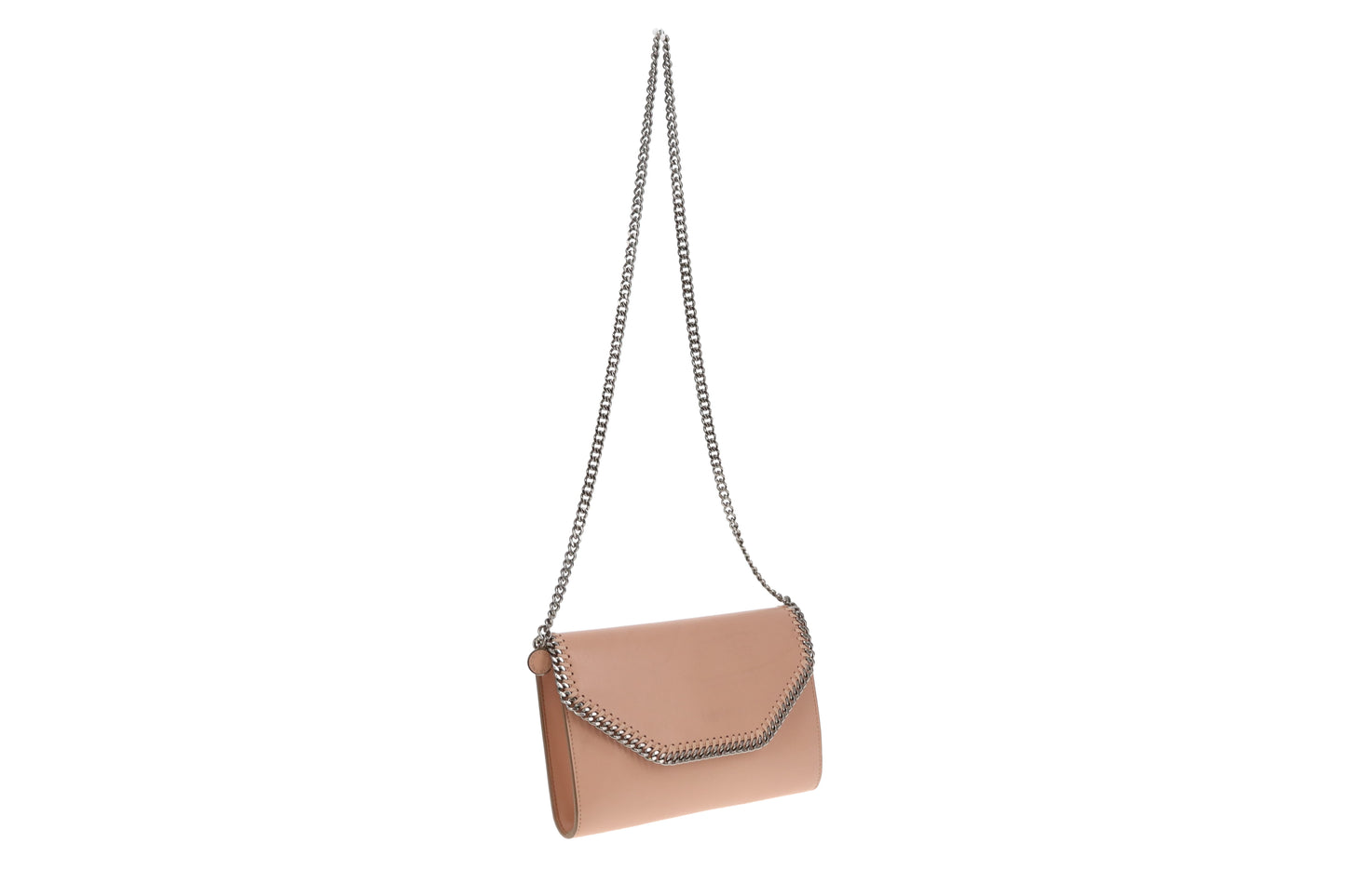 Stella McCartney Beige Faux Leather Clutch on Chain