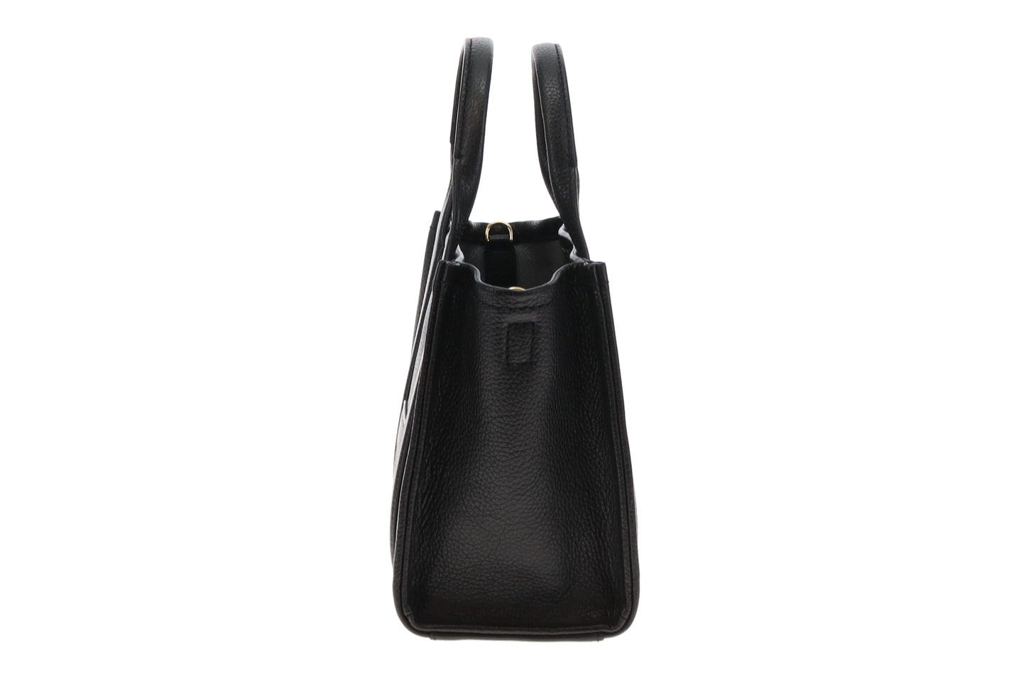 Marc Jacobs Black Leather The Tote Bag Small With Strap