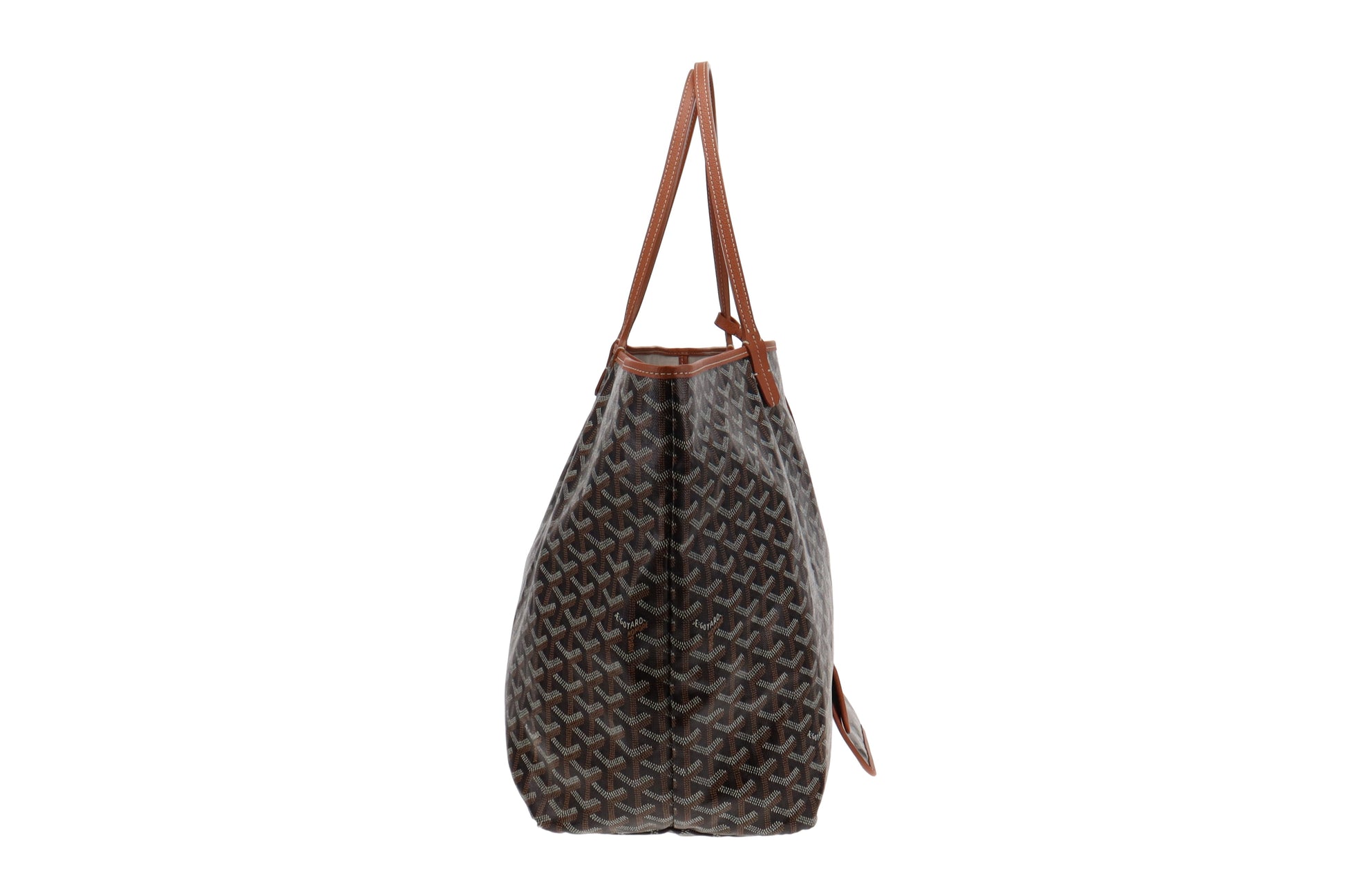 Goyard Brown Goyardine Coated Canvas and Leather Coeur Saint Louis GM Tote  Goyard