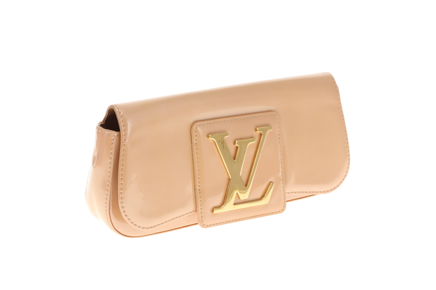 Louis Vuitton Beige Vernis Sobe Clutch