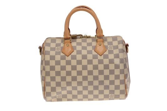 Louis Vuitton Damier Azur Speedy 25  DU3197 (No Strap)