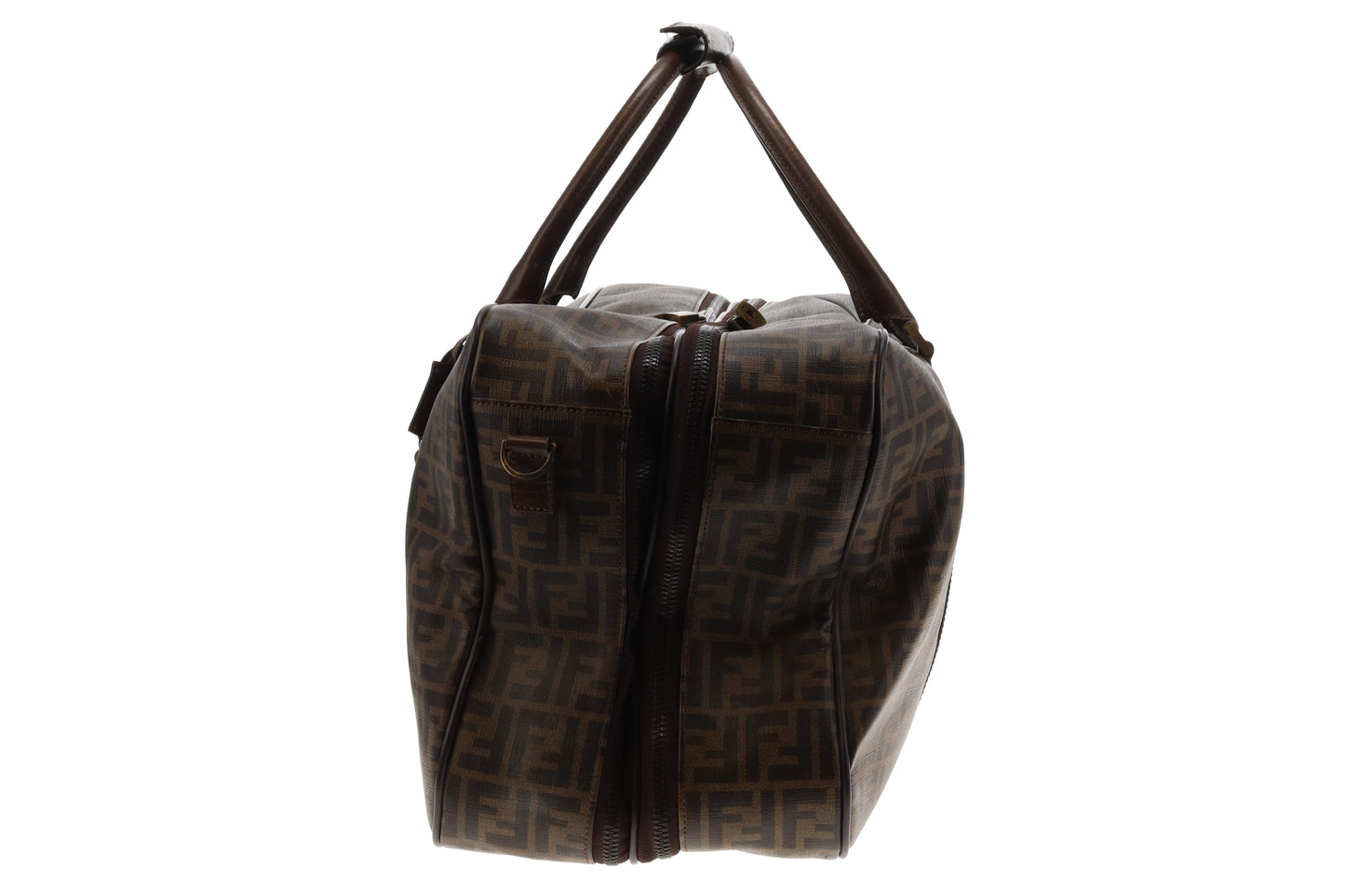 Fendi Brown Zucca Print Coated Canvas Vintage Weekend Bag