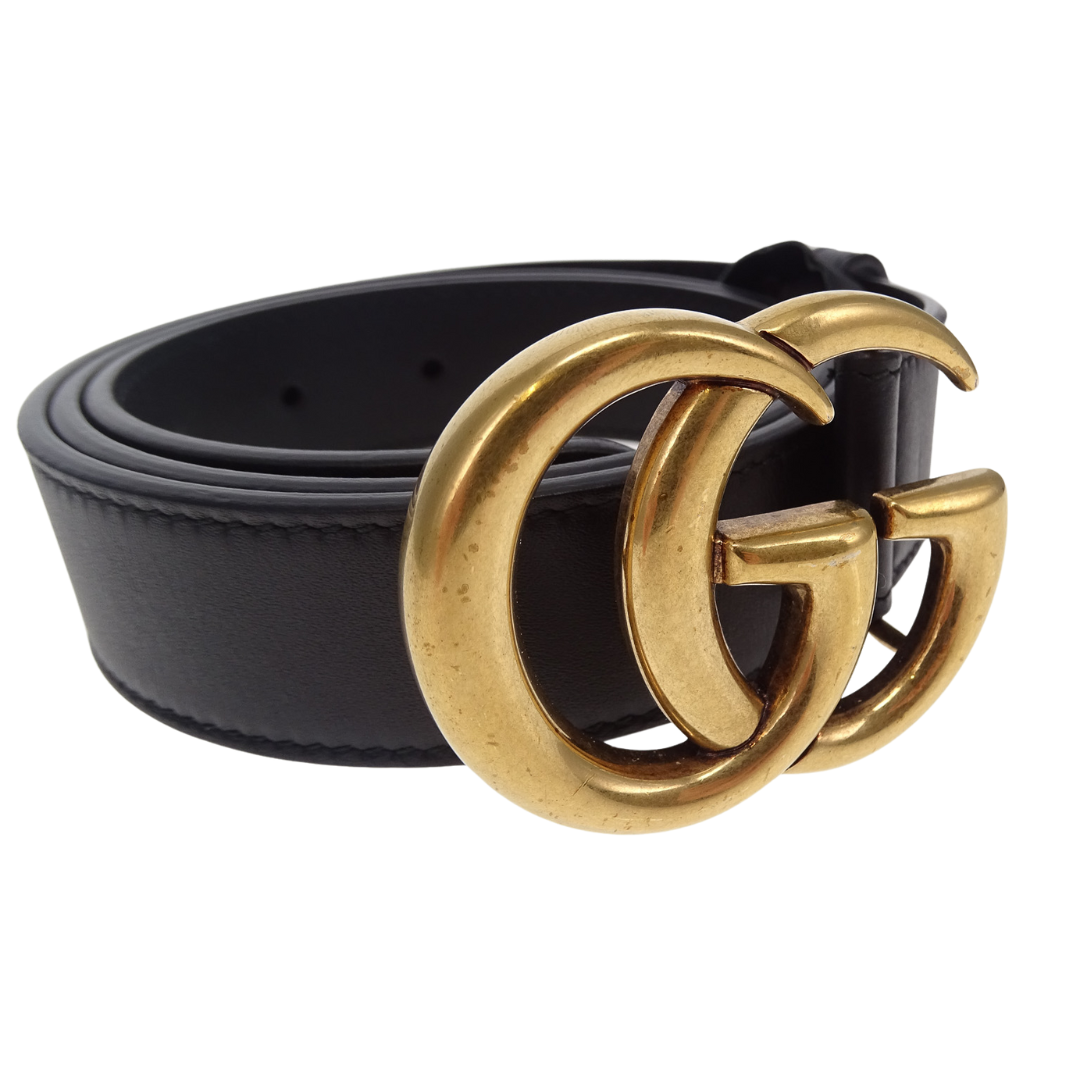 Gucci Marmont Black Belt 80cm