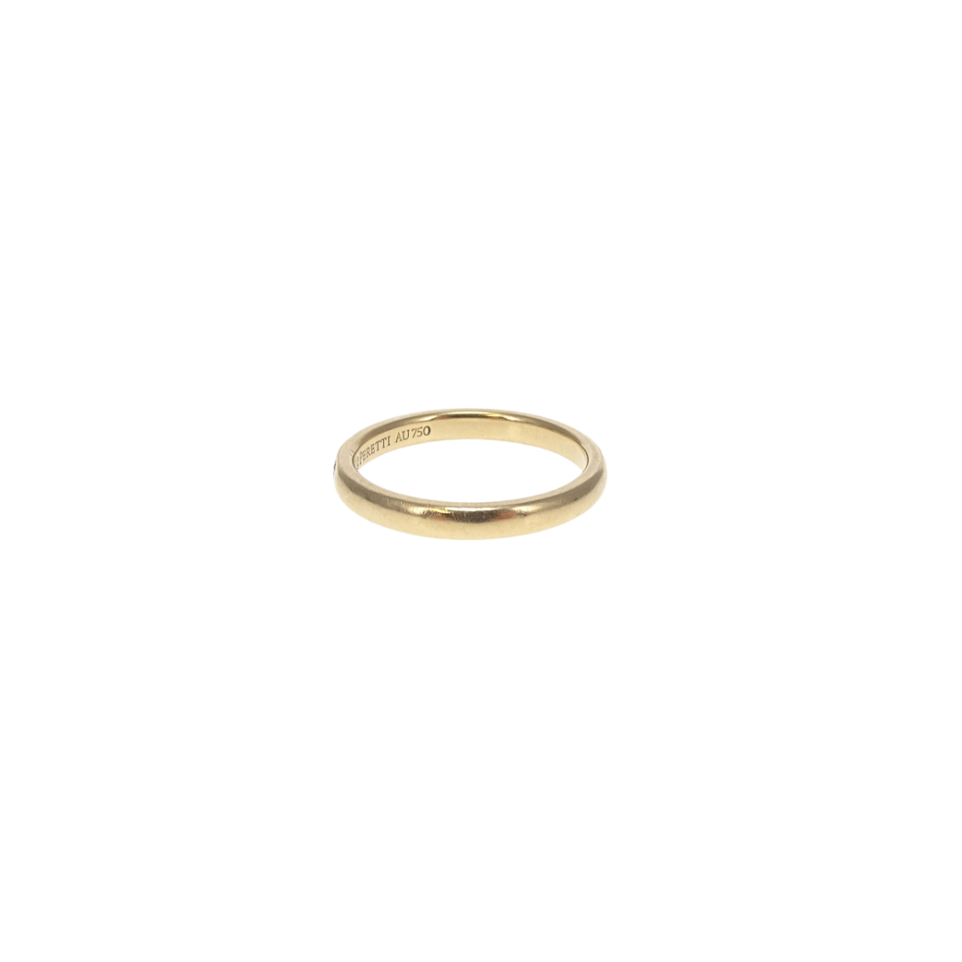 Tiffany & Co 18k Gold Elsa Peretti Classic Stacking Ring 0.2 Carat Diamond (size 56)