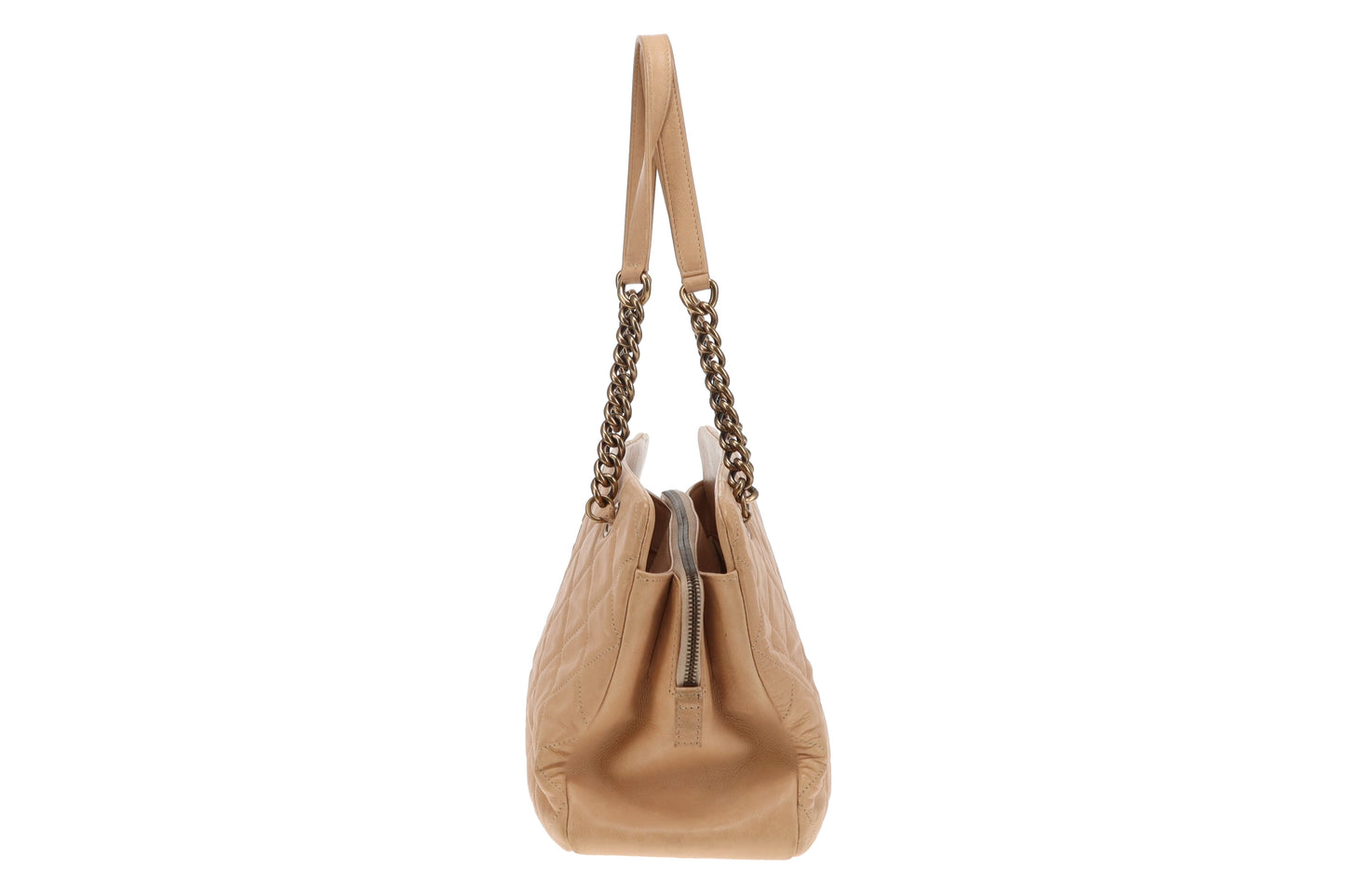 Chanel Beige Leather CC Crown Tote Bag  2012/13