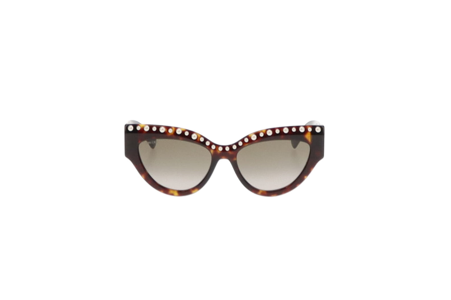 Jimmy Choo Dark Tortoise & Pearl Cat Eye Sunglasses