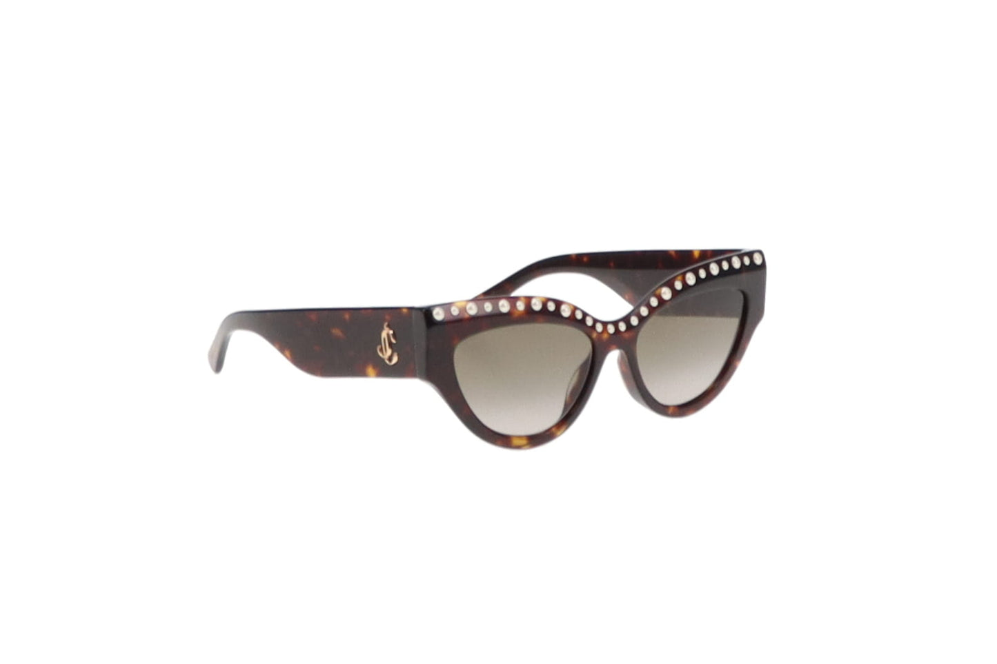 Jimmy Choo Dark Tortoise & Pearl Cat Eye Sunglasses