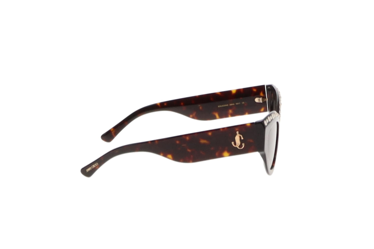 Jimmy Choo Dark Tortoise & Pearl Cat Eye Sunglasses