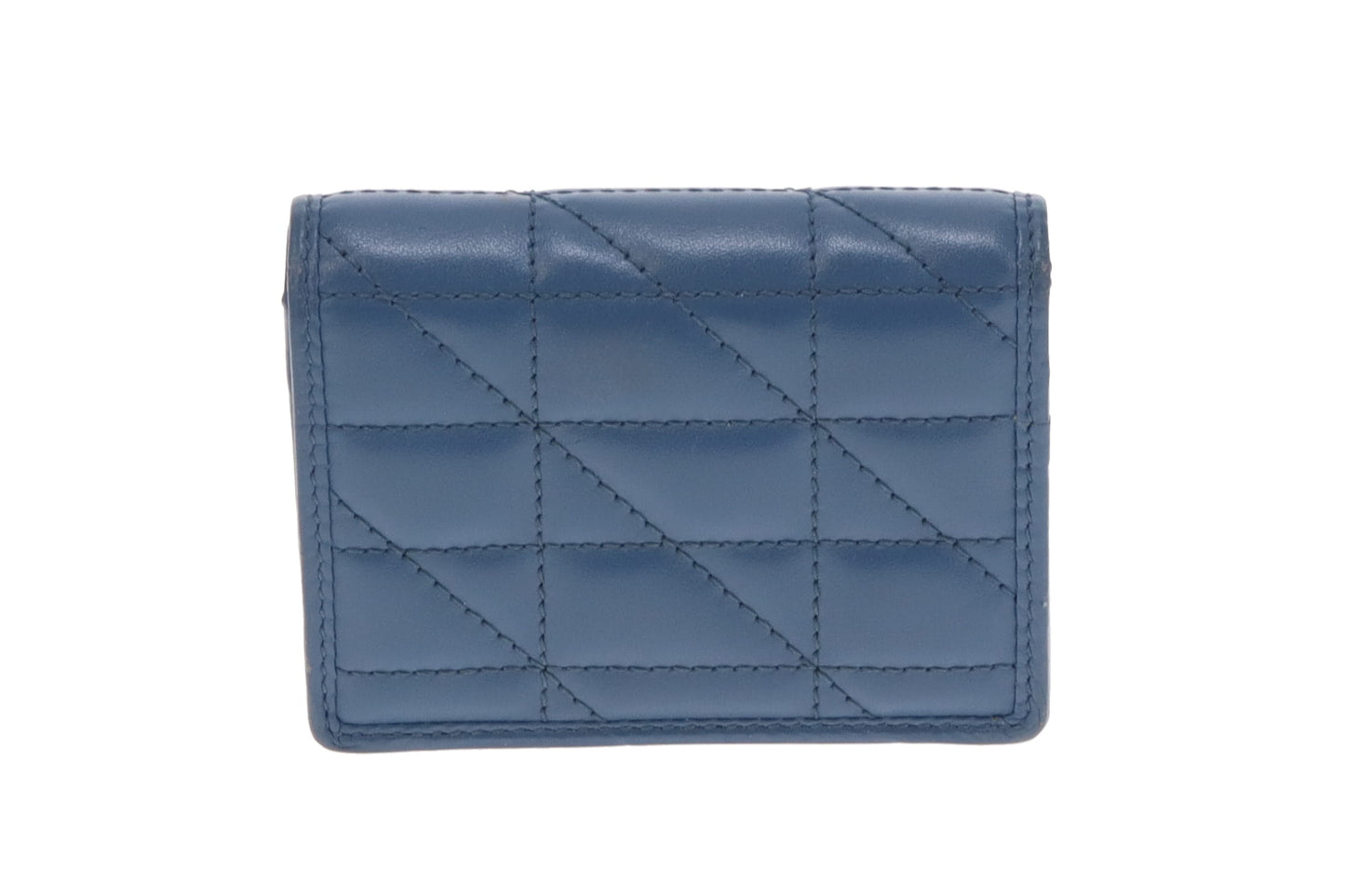 Gucci Clear Blue Matelasse GG Marmont Card Case