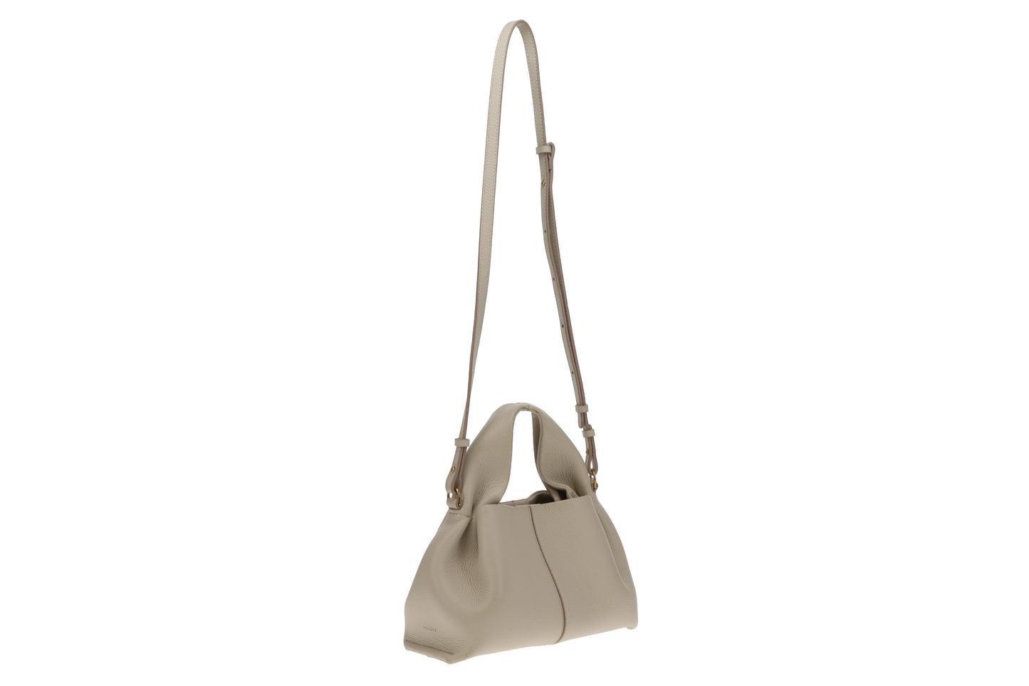 Polene Chalk Textured Leather Numero Neuf Mini