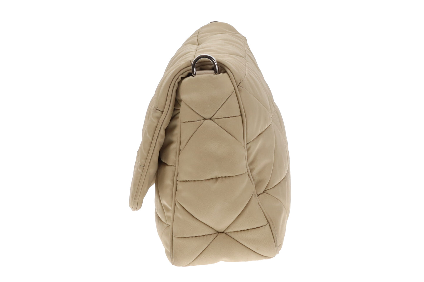 Prada Beige Quilted ReNylon Re-Edition Flap Bag