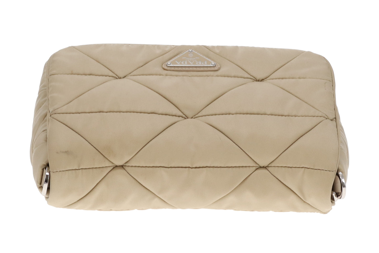 Prada Beige Quilted ReNylon Re-Edition Flap Bag