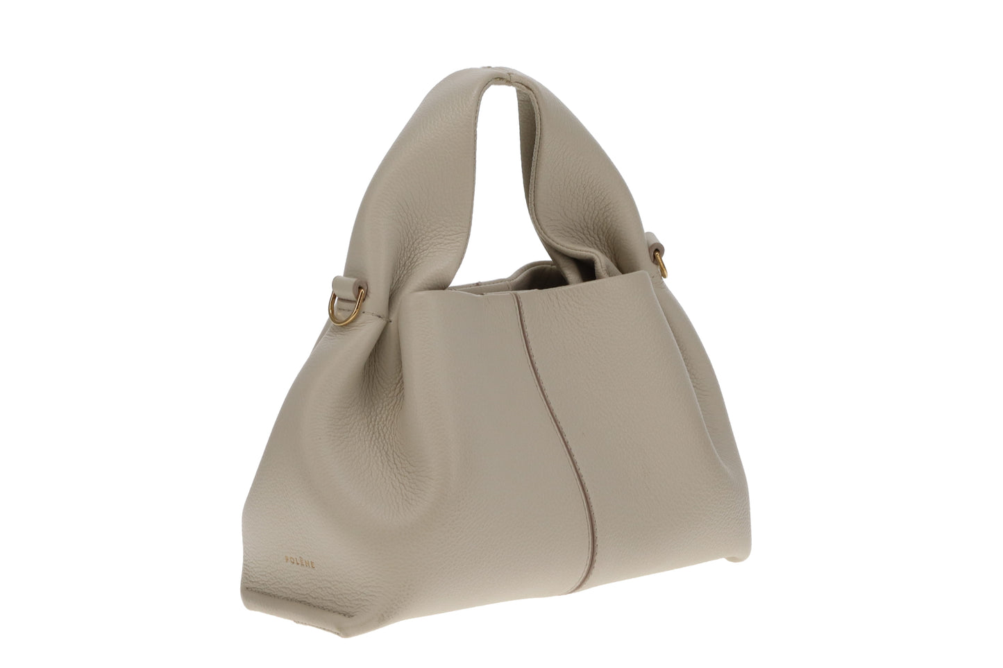 Polene Chalk Textured Leather Numero Neuf Mini