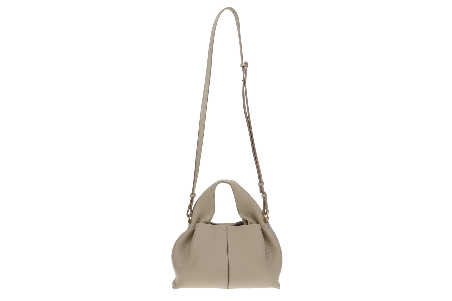 Polene Chalk Textured Leather Numero Neuf Mini