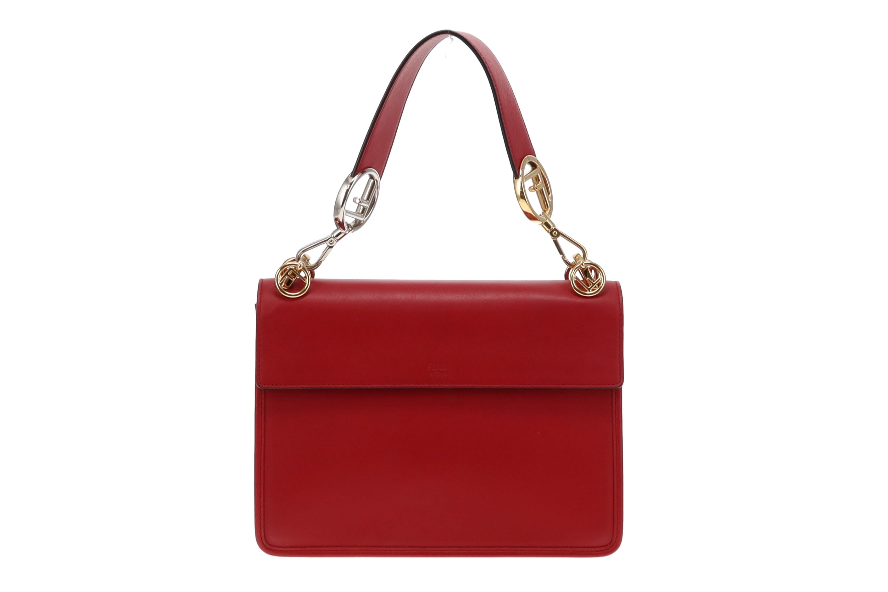 Fendi red leather bag best sale