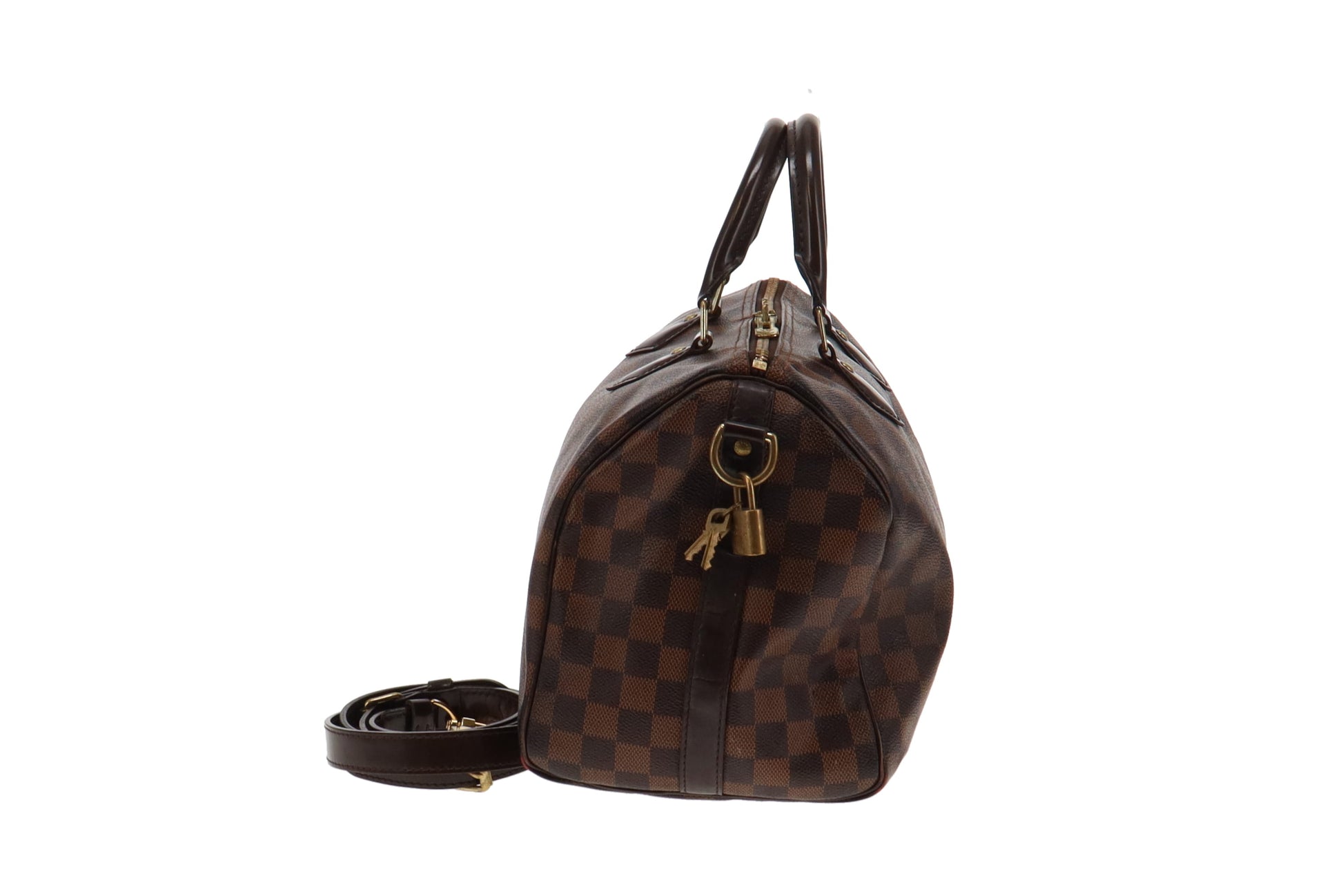 Louis Vuitton Speedy 30 Bandouliere Damier Ebene LA3109