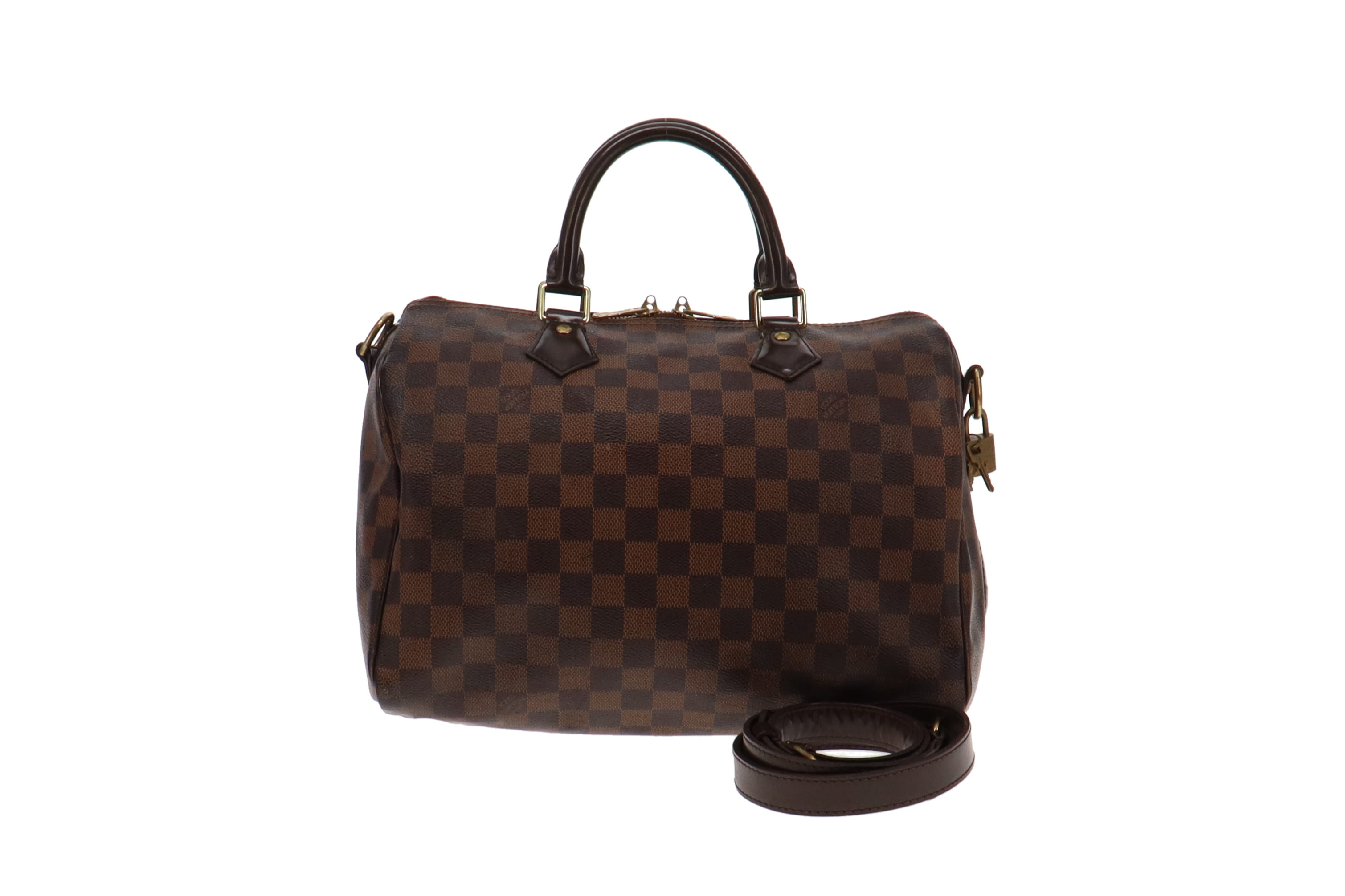 Louis Vuitton Speedy 30 Bandouliere Damier Ebene LA3109