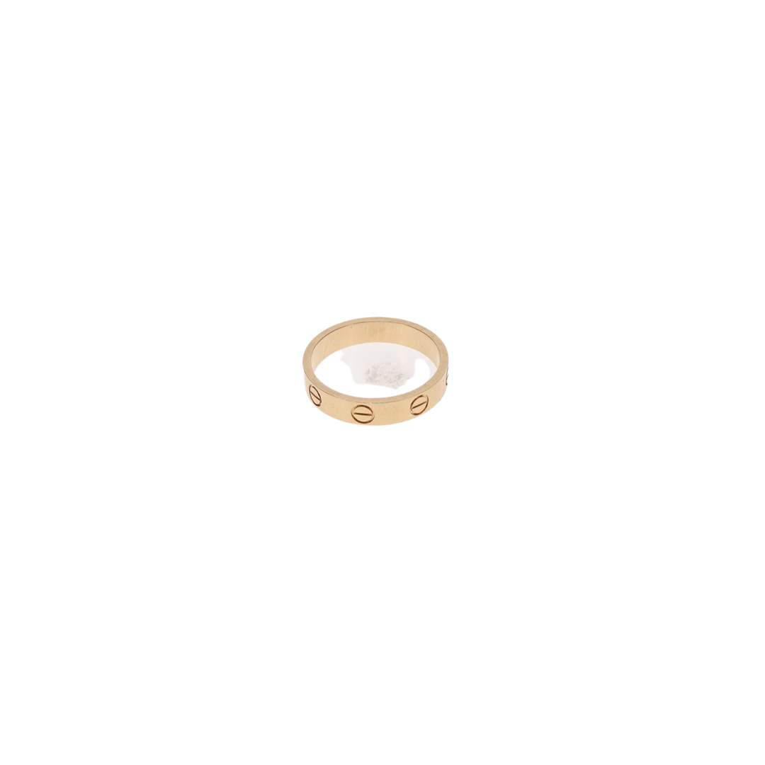 Cartier 18ct yellow gold. 3.6mm Love Ring Size 51