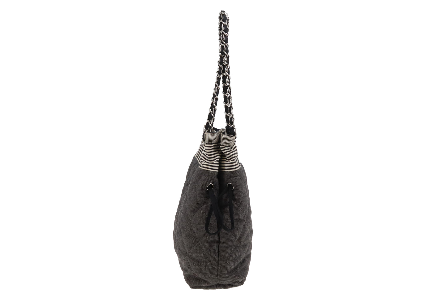 Chanel Grossgrian Denim Bon Bon Drawstring Tote 2009/10