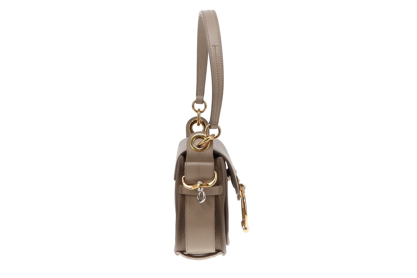 Chloe Taupe Leather Two Tone HW Tess Bag