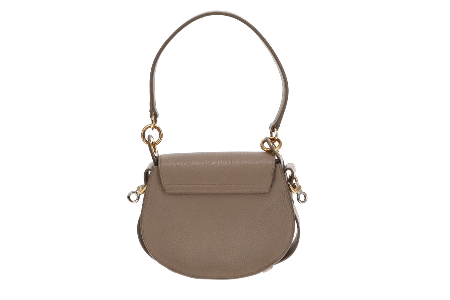 Chloe Taupe Leather Two Tone HW Tess Bag