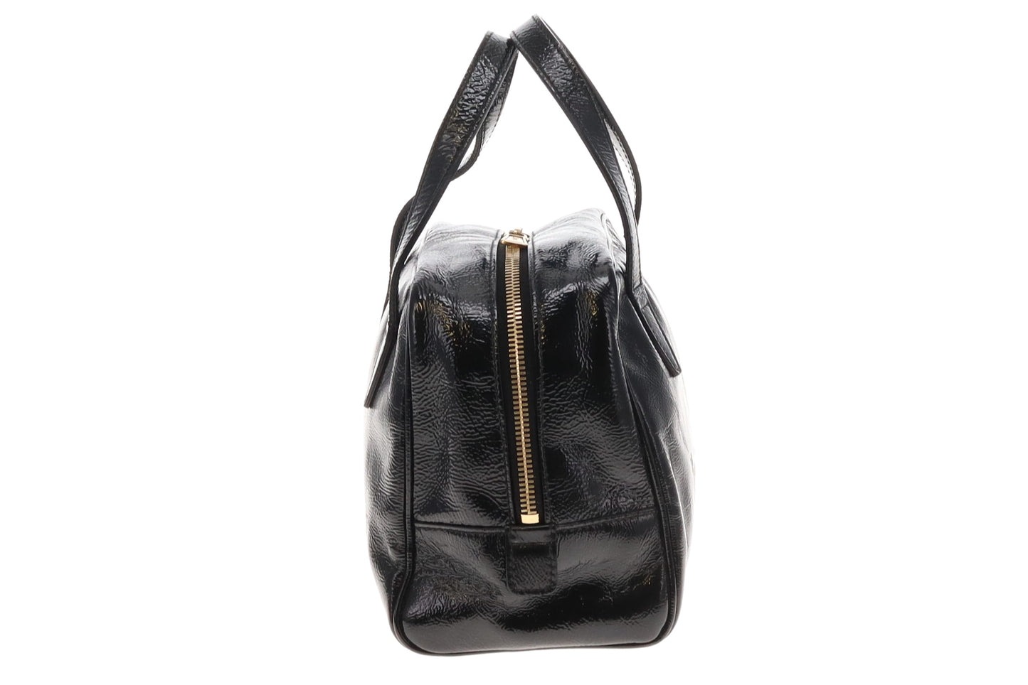 Saint Laurent Black Patent Leather Y-Mail Mini Bag