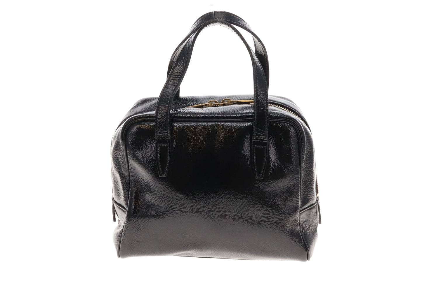 Saint Laurent Black Patent Leather Y-Mail Mini Bag