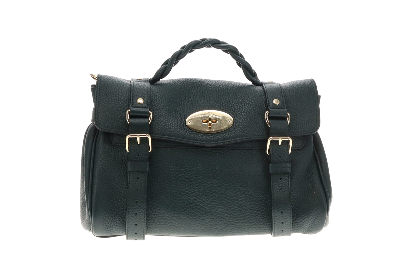 Mulberry Green Heavy Grain Leather Alexa Bag