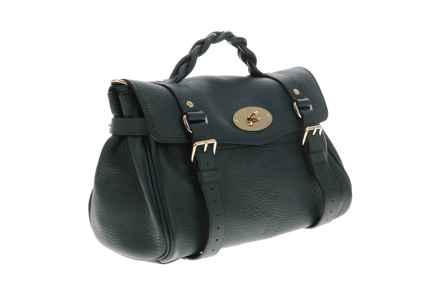 Mulberry Green Heavy Grain Leather Alexa Bag