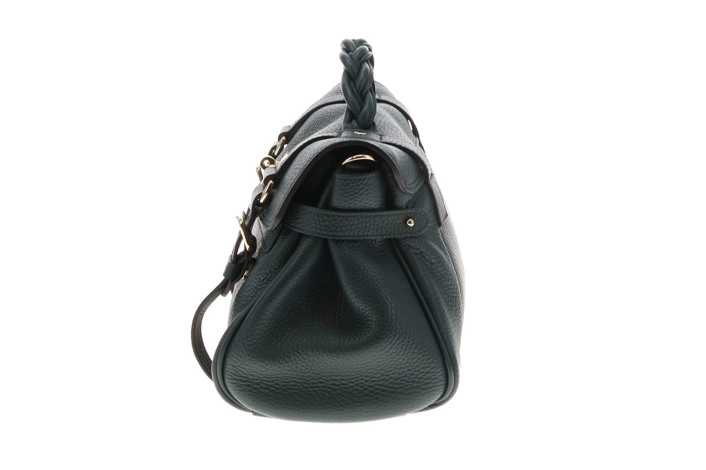 Mulberry Green Heavy Grain Leather Alexa Bag