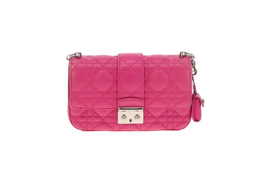 Dior Pink Cannage Leather Old Model Mini Miss Dior Flap Bag